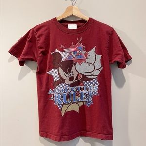 Vintage Montreal Alouettes x Mickey Mouse CFL football shirt size Youth Medium